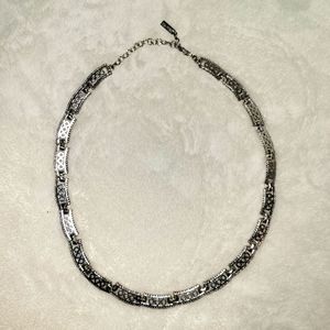 Vintage Silver Napier 16" Choker/Necklace with 2" extension.